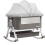 Baby Bedside Crib Sleeper Bassinet Safe Co-Sleeping With Storage Bag 1