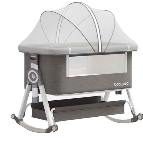 Baby Bedside Crib Sleeper Bassinet Safe Co-Sleeping With Storage Bag