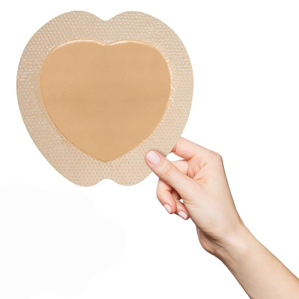Brown (Brown) Sacral Foam Dressing With Border For Ulcer, Pressure Ulcer, Butt Bed Sore, Removal High Absorbency, Bedsore