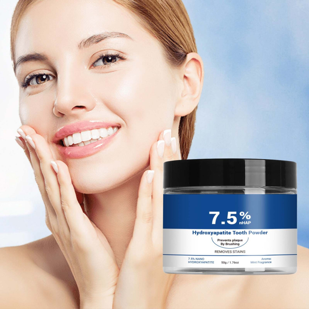 (Multicolor) Green Tea Tooth Powder Removes  Yellow Bright Teeth And Refreshing Breath 50g
