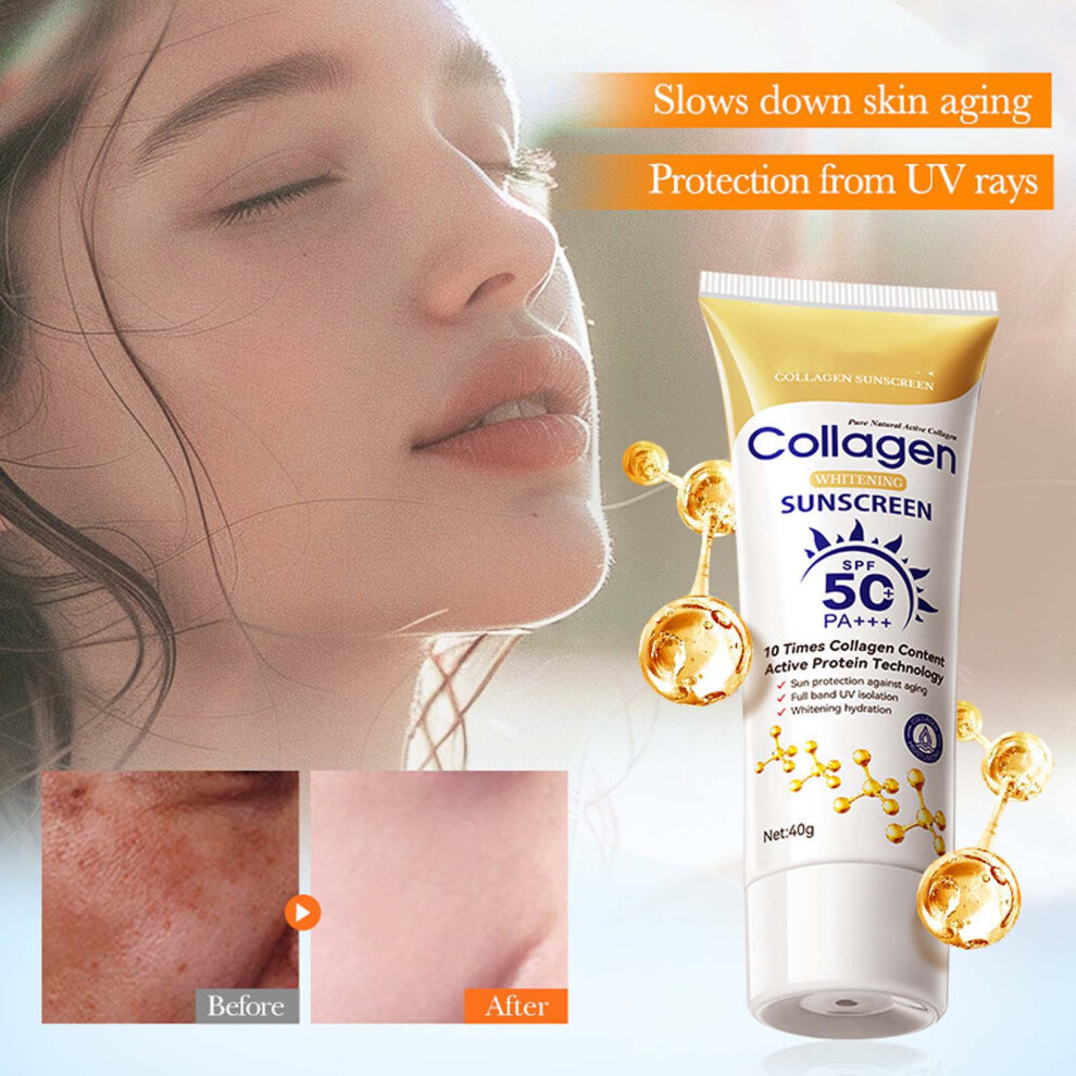 White (Multicolor) Isolation Sunscreen Protects From Sunburn And Tanning 40G