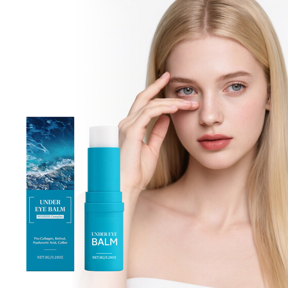 Blue/Cream/Dark () Under Eye Balm Stick Hydrating Retinol Caffeine Under Eye Brightener Stick For Older Women Under Eye For Circles Wrinkles