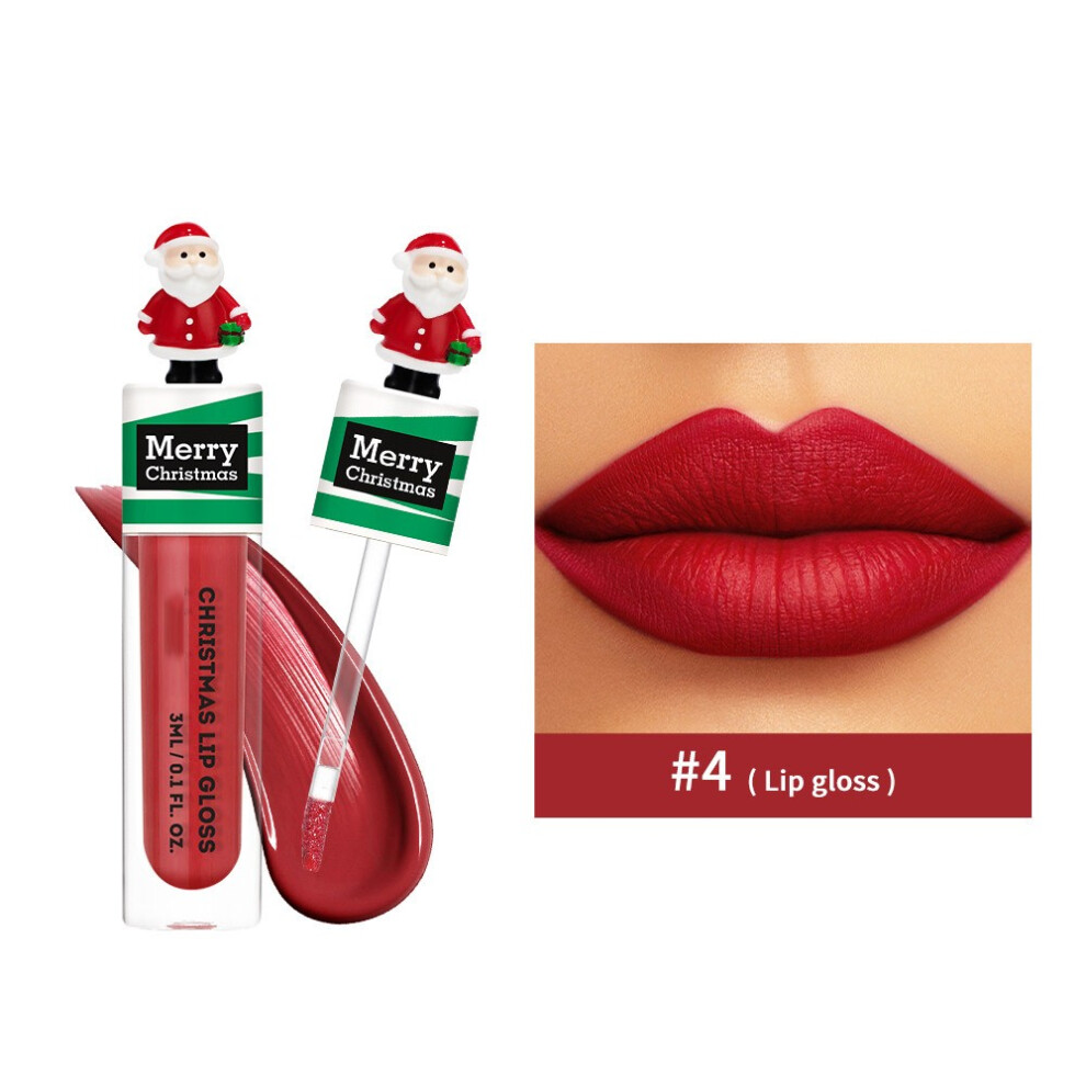 (D) Christmas Lip Shine Liquid Lipstick Lip Gloss 3ml