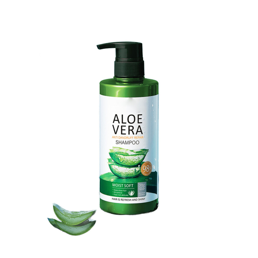 (Multicolor) Aloe Shampoo Soothing Hydrating For Dry Hair Sulfate-Free Aloe Shampoo Gentle Cleansing For Sensitive Scalps 500ml