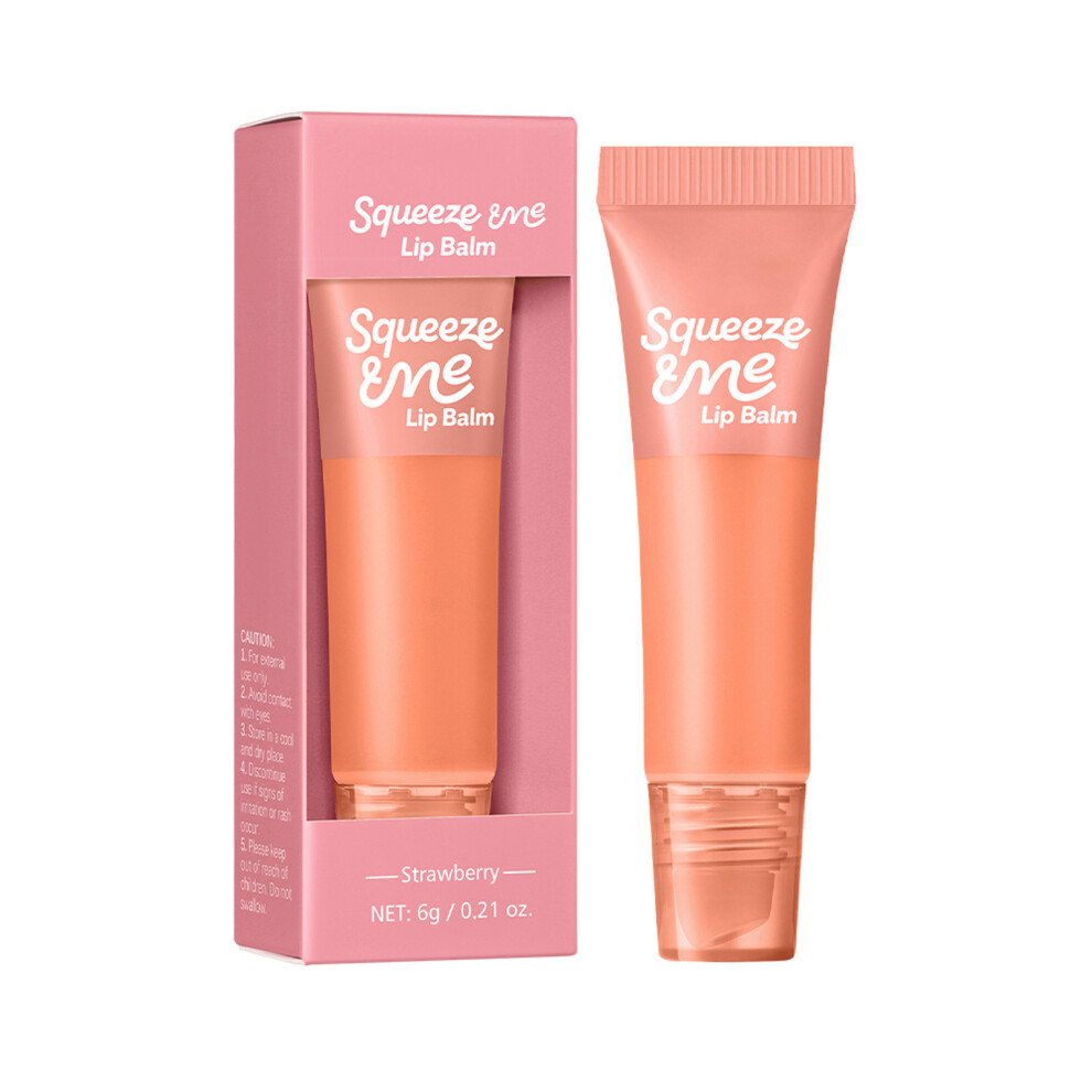 Peach (D) Lip Balm - Hydrating Lip Balm With Sheer Tint And 5 Yummy Scents