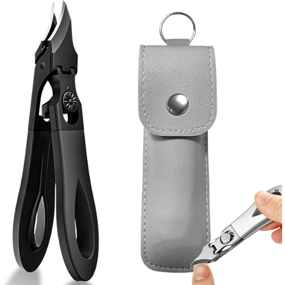 (Black) Diagonals Nail Clipper  Nail Groove Thick And Hard Specializeds Nail Clipper  Stainless Steel Large Opening Antis Splashs Eagless Beak Pliers