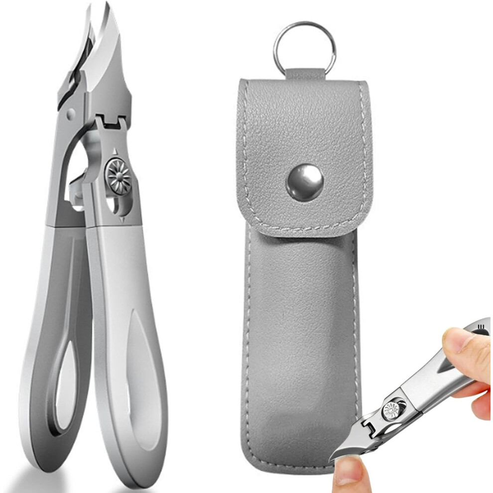 (Silver) Diagonals Nail Clipper  Nail Groove Thick And Hard Specializeds Nail Clipper  Stainless Steel Large Opening Antis Splashs Eagless Beak Pliers