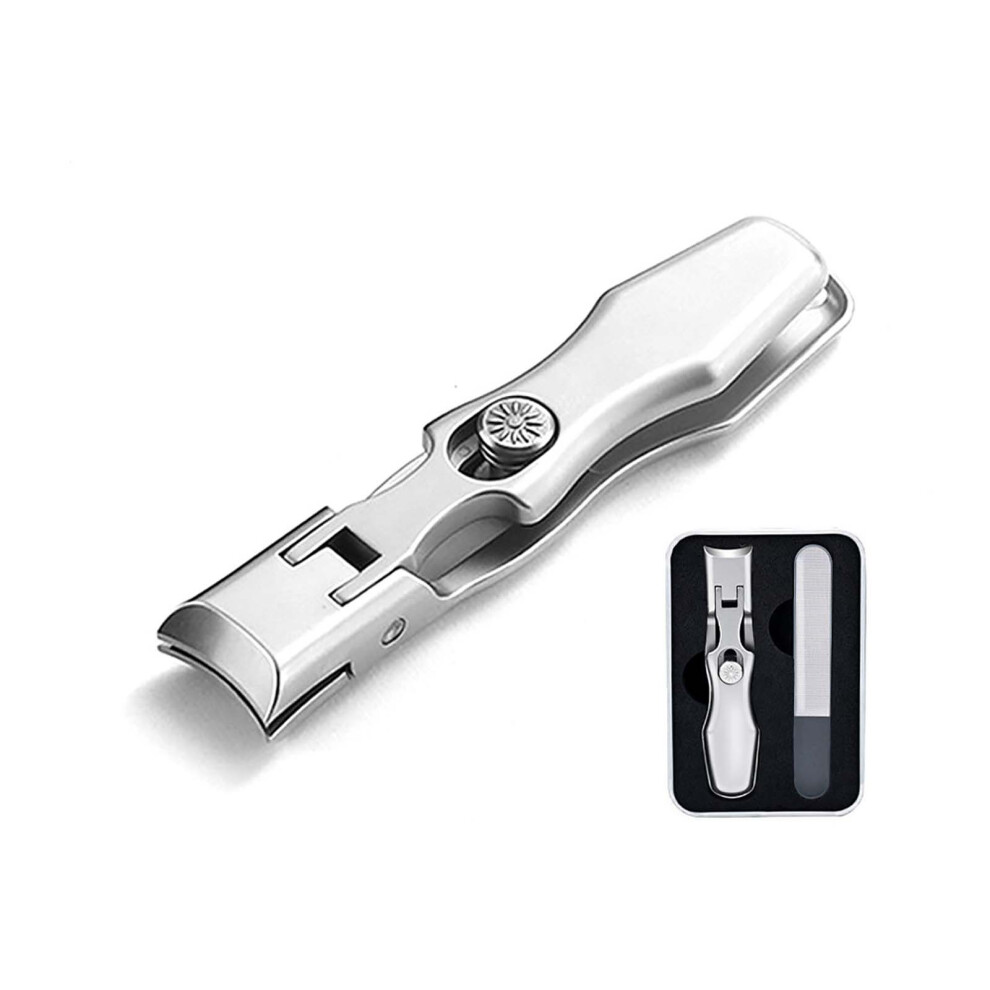 (Multicolor) Stainless Steel Large Opening Nail Clippers Locking Portable Large Nail Clippers Specializing In Thick And Hard Toenails