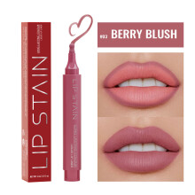 (C) 2 In 1 Lip Stain And Lip Liner Matte Liquid Lipstick Liner Pen High Pigmented Lipstick 3ml