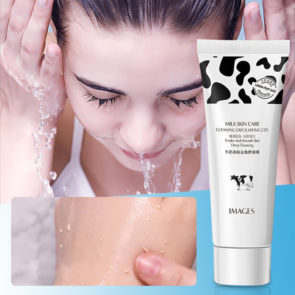 (White) Milk Cleansing And Exfoliating Agent Gentle Moisturizing And Exfoliating Moisturizing The And Cleansing The Face