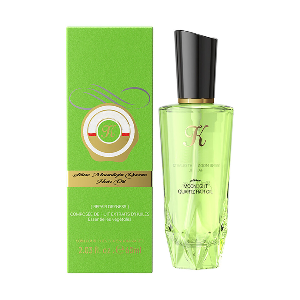 Green (Green) Hair Oil Nourishing Silicone-Free Oil For Damaged Frizzy Blow Out Hair 60Ml