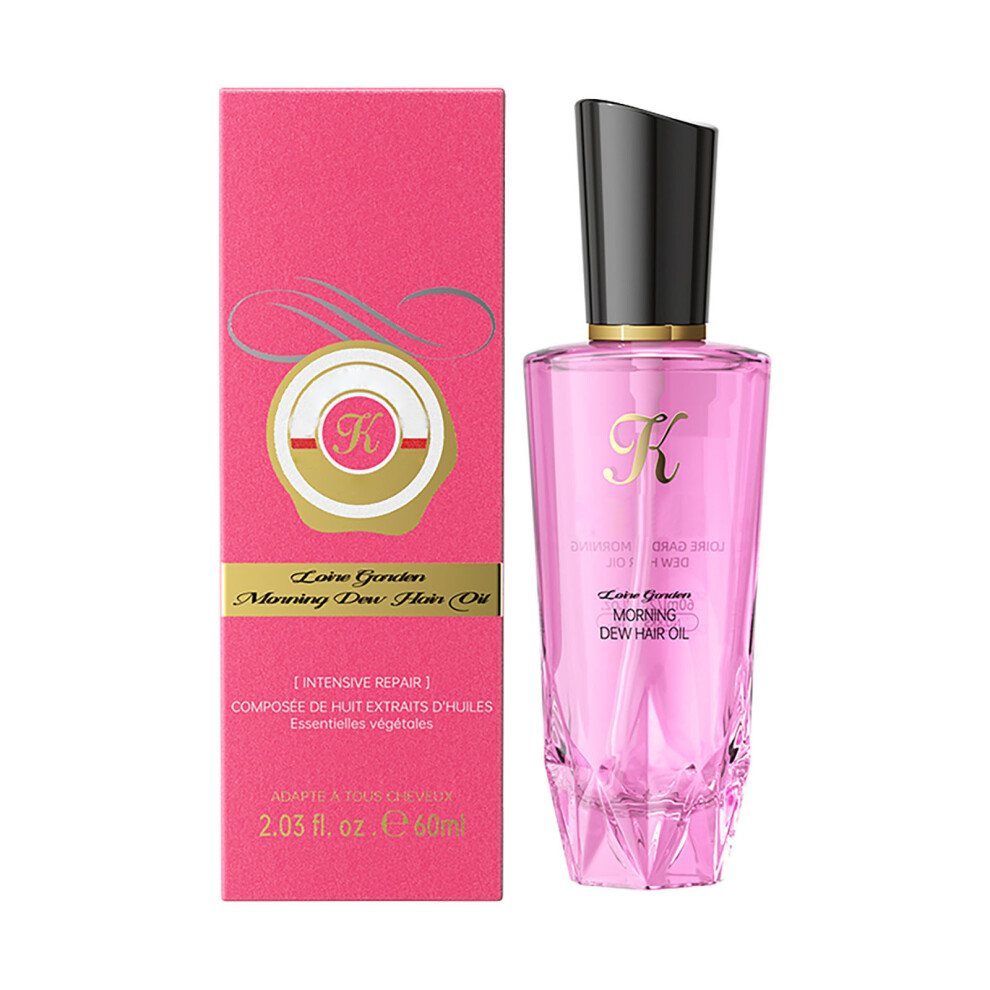 Pink (Pink) Hair Oil Nourishing Silicone-Free Oil For Damaged Frizzy Blow Out Hair 60Ml