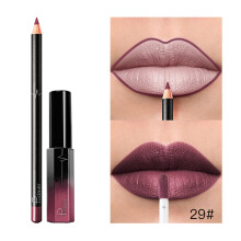 (Multicolor) Long Lasting Lipstick Matte Liquid Gloss Lip Liner Cosmetics Set