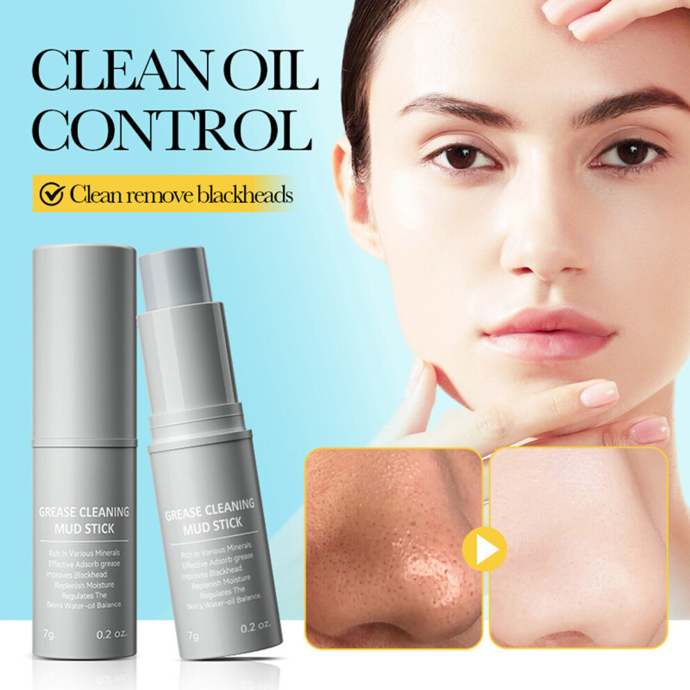(Multicolor) Degreasing Deep Cleansing Stick Deep Cleansing Moisturizing Cleansing Mud Mask 7g