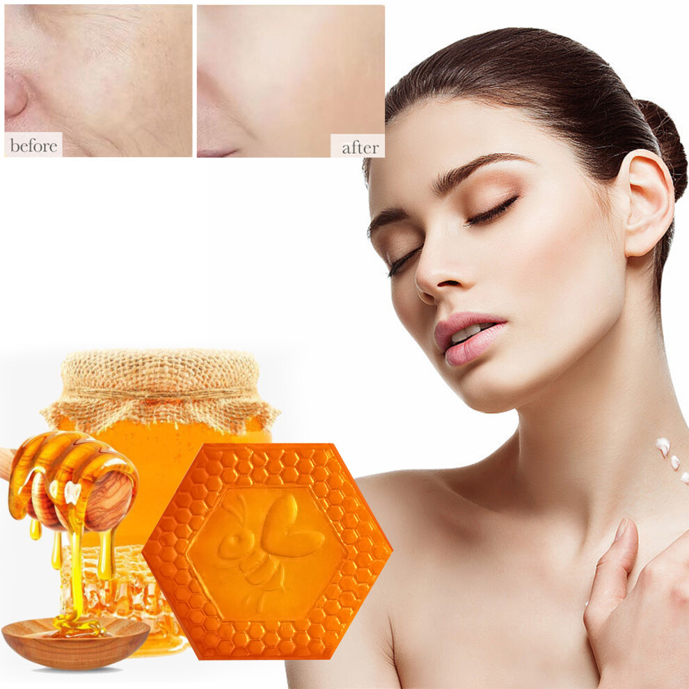 Yellow (Yellow) Honeys Soap Propolis Oil Soap Horse Oil Acaricide Moisturing Control Oil Soap Hand Soap 100G