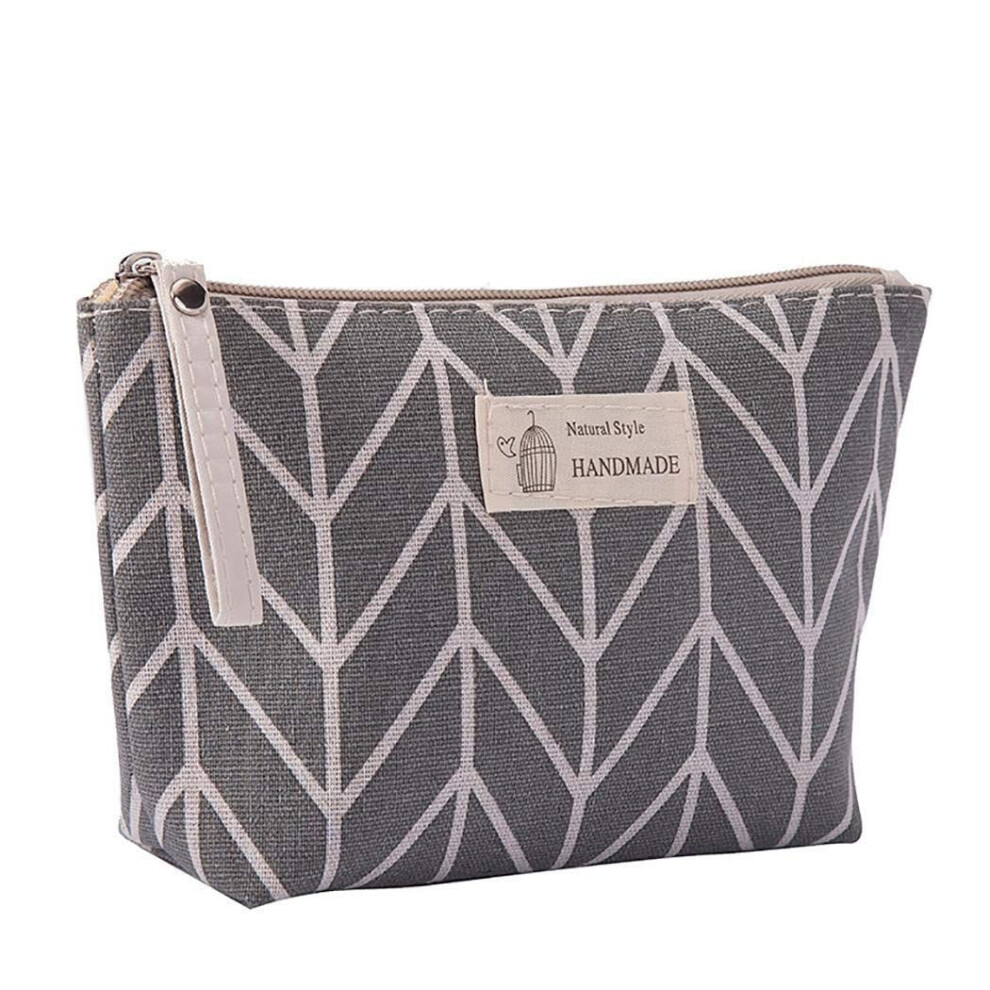 (Multicolor) And Linen Large-Capacity Cosmetic Bag Multi-function Travel Cosmetic Bag