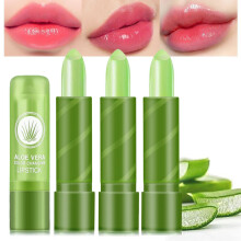 (Multicolor) Temperature-changing Lip Balm Aloe Long-term Moisturizing Color-changing Lipstick Base Temperature-changing Lip Balm