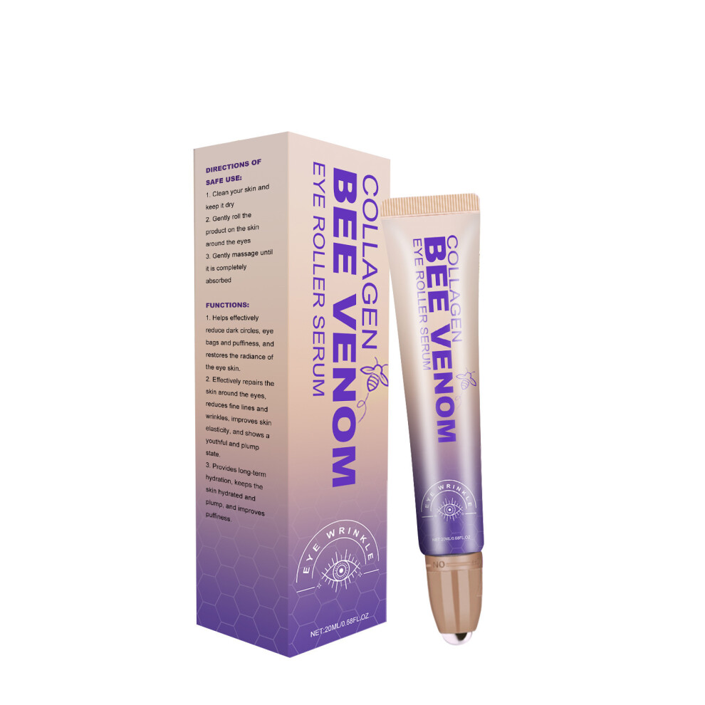 Dark (Multicolor) Bee Venoms Reduce-Wrinkle Eye Roller Essences Reduces Circles And Eye Bags Deeply Moisturizes And Lastingly Nourishes 20Ml