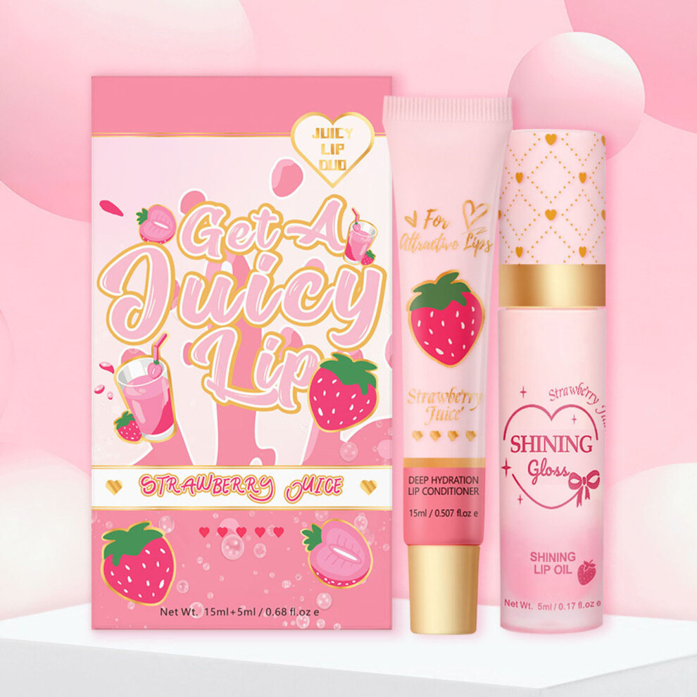 Pink (Pink) Glitter Lipstick Color Changing Lip Balm Moisturizing Plumping Lip Gloss Non-Lip 15+5Ml