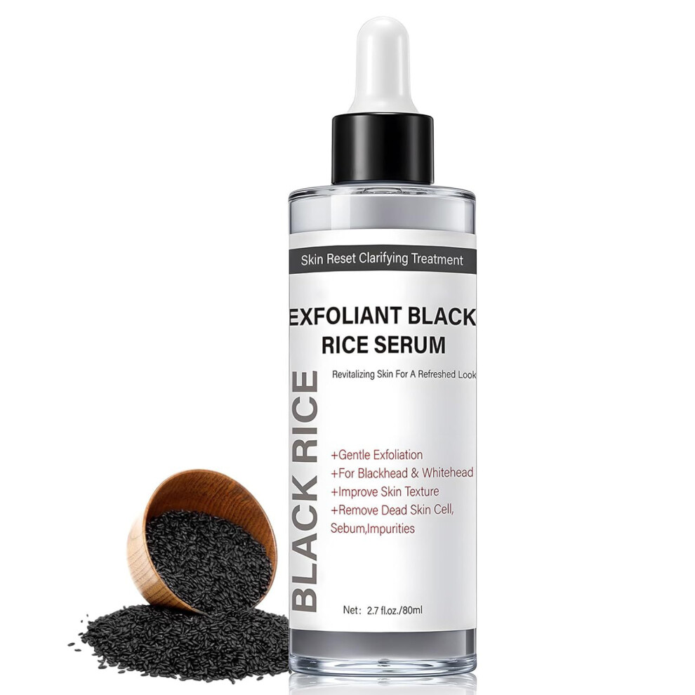 (Clear) Rice Peeling Ampoule Soft Exfoliating Face And Body Scrub Dead Cells Blackheads Remover For All Types 30ml+30ml