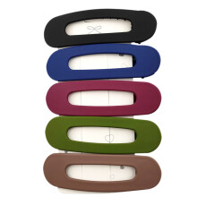 (Multicolor) 5PCS Flat Hair Claw Clips For Women - Stylish Lay Flat Claw Clips For All Hair Types Chics Hair Accessories For Girls