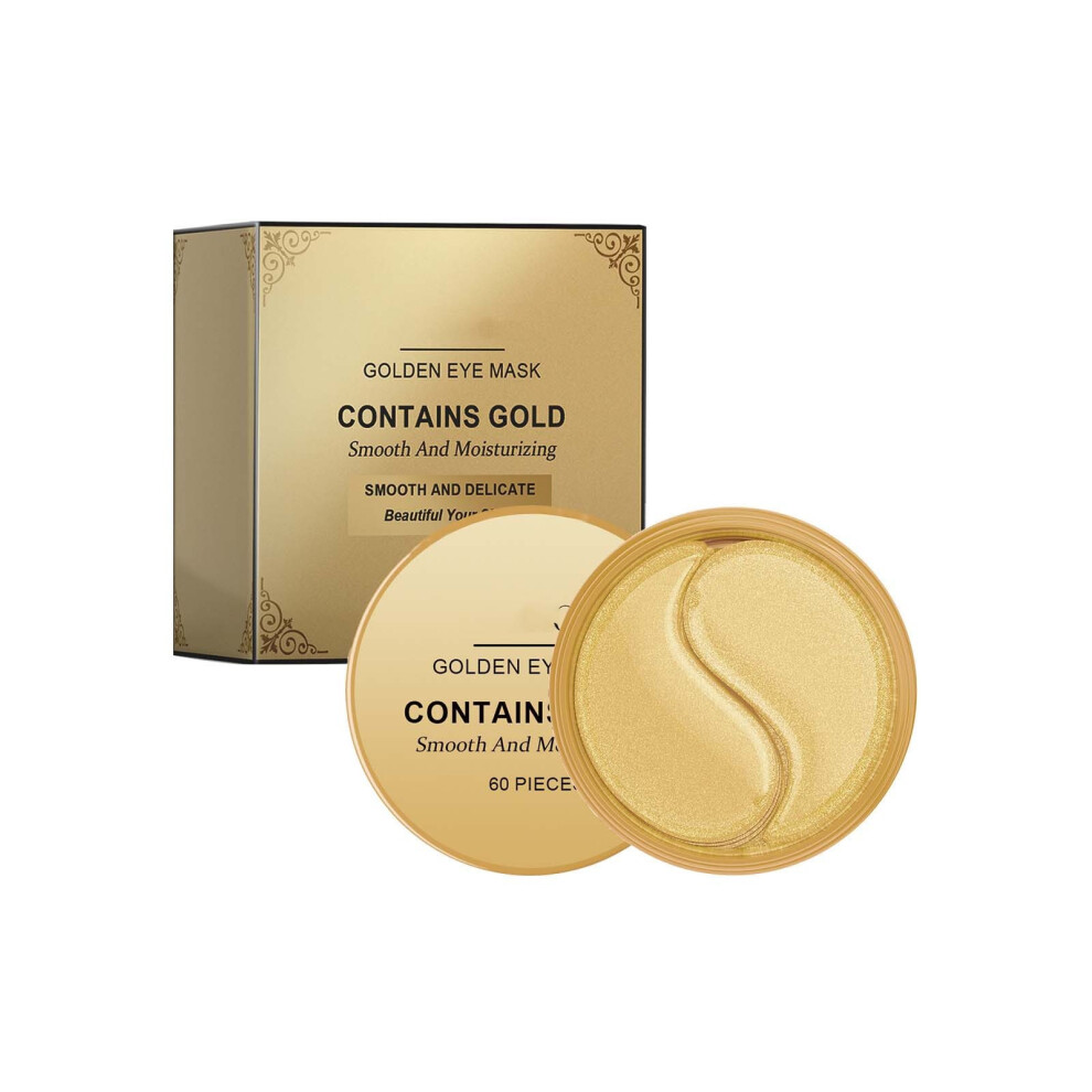 (Gold) Eye Pads - 60 Gold Eye Pads To Fight Dark Circles Bags And Puffiness 10ml
