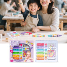 (Multicolor) Cute Children's DIY Bead Bracelet Toy Gift Box - DIY Bead Bracelet Gift Box Stylish And Novel Easy To Use Exquisite Packaging