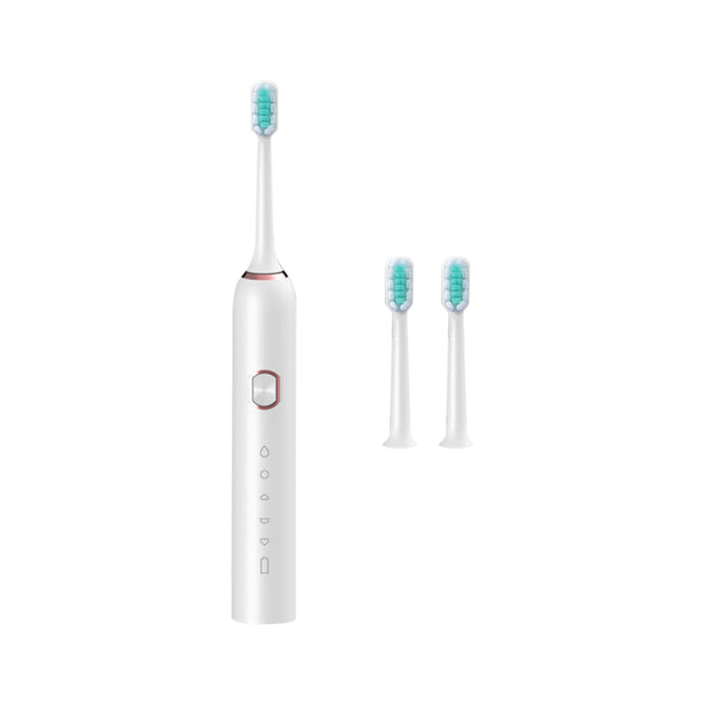 White (White) Toothbrush Usb Charging Soft Bristle Household Five-Speed Adult Toothbrush