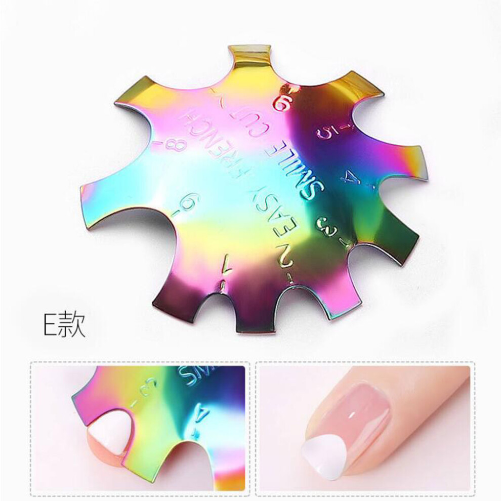 (Multicolor) Nail Art Plastic Model Steel Model Crystal Nail Making Template
