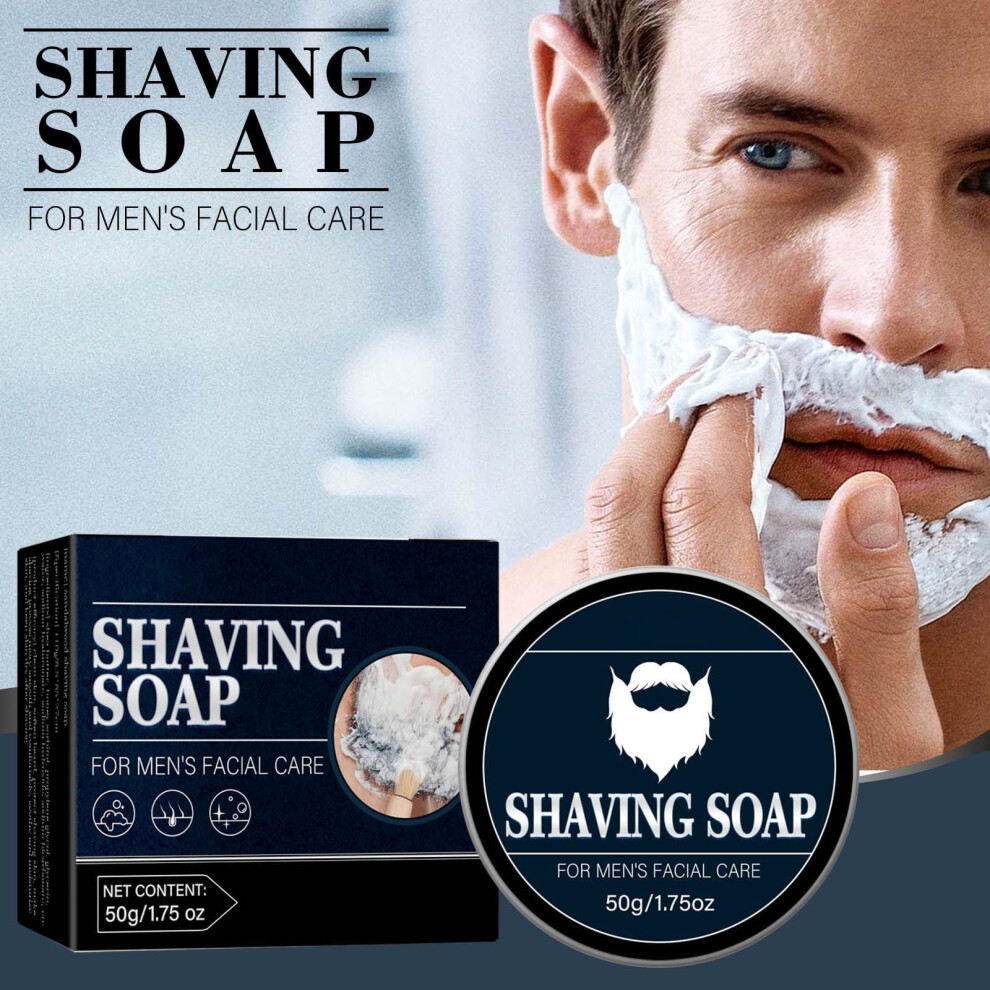 Black (Black) Natural Shaving Soap Beard Soap Beard Father Boy Friend 50G