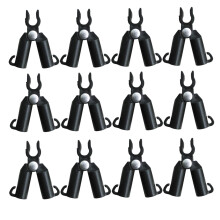 12Pcs Plant Support Structures Plastic A-Type Adjustable Plant Clips For 11mm Stakes For Home Garden Greenhouse Trellis