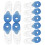 10Pcs Blue Acrylic Window Blind Cord Pulls Safety Handle for Curtains 1
