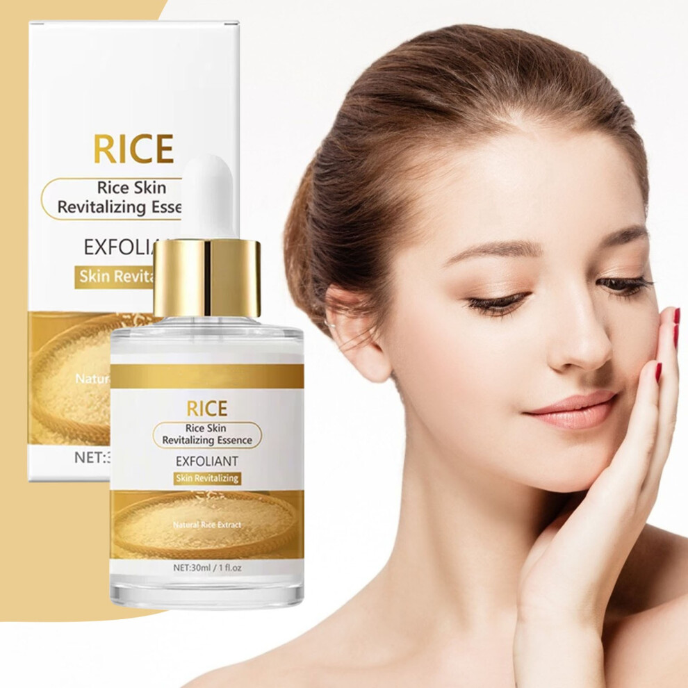 White (White) Exfoliating Rice Essences Lightens Wrinkles Moisturizes Balances Water And Oil Brightens Moisturizes Refines Pores Shrinks Pores 30Ml