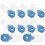 10Pcs Blue Acrylic Window Blind Cord Pulls Safety Handle for Curtains 11