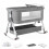 Baby Bedside Crib Sleeper Bassinet Safe Co-Sleeping With Storage Bag 9