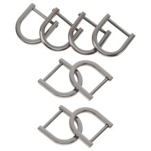 8St Mini D-Ring Metall Schnalle Für Schlüsselanhänger Taschen Leder