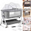 Baby Bedside Crib Sleeper Bassinet Safe Co-Sleeping With Storage Bag 12