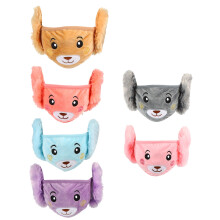 6Stück Kinder Ohrenschützende Plüsch Bär Gesichtsmaske Winter Warm