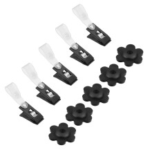 1 Set/10 Gartenflaggenstopper Und Klammern Für Windbefestigung