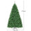 275 cm Artificial Christmas Tree Metal Stand Artificial Tree with 3594 Tips 3