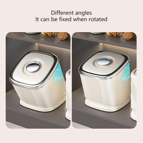 Rice Dispenser PP Material Airtight Seal Silver Plating For Dormitory Kitchen 2