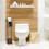 Schwarze Toilettenbürste aus Silikon 5