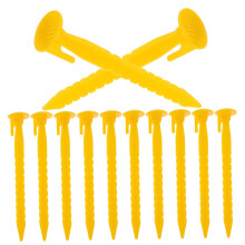12Pcs Heavy Duty Tent Stakes PP Plastic Ground Pegs For Tents And Tarps