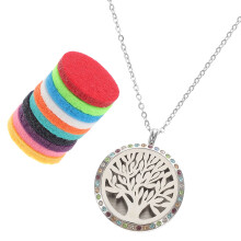 1 Set Duftkette In Silber Mit Ätherischer Öl Diffusion
