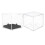 1Set Durable Acrylic Baseball Cube Display Case with Foam Insert Black 11