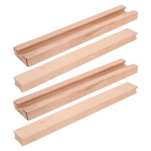 2 Pcs Solid Wood Drawer Slides for Smooth Glide Easy Installation