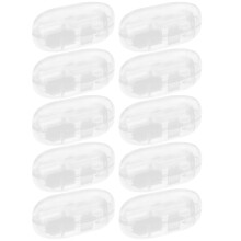 10 Stück Pet Finger Zahnbürsten Aus Silikon Weiß