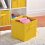 AINPECCA 6PCS Foldable Storage Collapsible Box Home Yellow 6