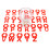 52 Alphabet Weinglas Marker Silikon Schild Rot Grün 10