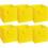 AINPECCA 6PCS Foldable Storage Collapsible Box Home Yellow 1